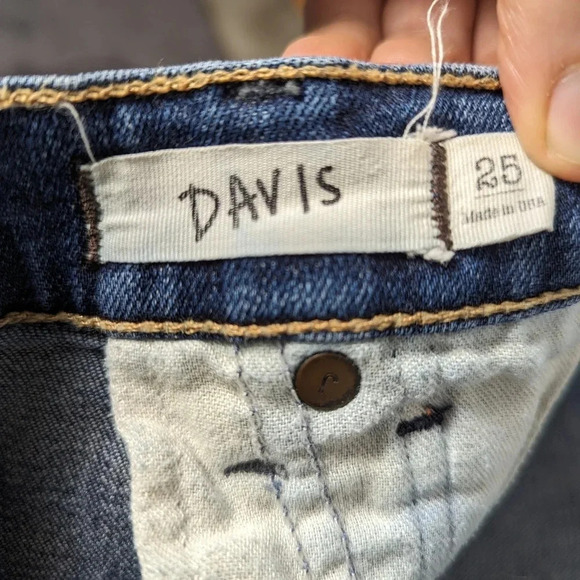 Textile Elizabeth and James zipper ankle blue jeans, women's size 25   J5 - Picture 8 of 12